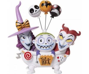 Figura enesco disney pesadilla antes de navidad lock shock y barrel en la bañera