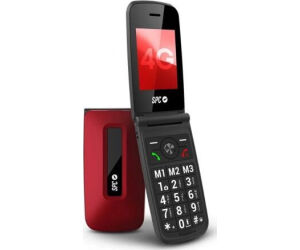 Teléfono Móvil SPC Titan 2 para Personas Mayores/ 4G/ Rojo