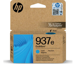 HP Cartucho de Tinta Original EvoMore 937e cian