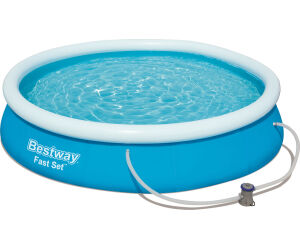 Bestway 57274 -  piscina desmontable autoportante fast set 366x76 cm depuradora de cartucho de 1.249 litros - hora