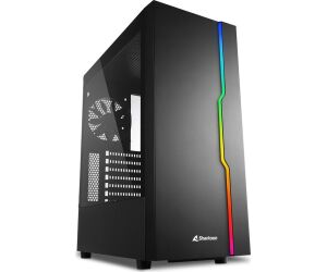 Caja Sharkoon Rgb Slider Atx 2xusb3.0 2xusb2.0 Sin Fuente Negro