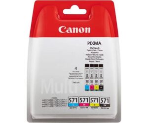 Multipack 4 Cartuchos Canon Tinta Cli-571 Bk/c/m/y