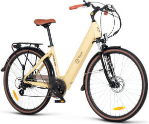 Youin You-ride Viena - Paseo - Rueda 28” - Bateria Integrada Y Extraible - Crema