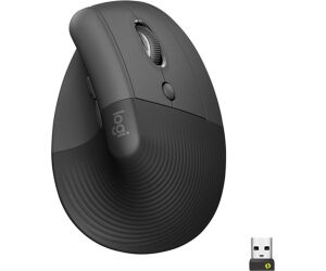 Ratón Vertical Inalámbrico por Bluetooth/ 2.4GHz Logitech Lift Vertical Ergonomic Mouse Business/ Hasta 4000 DPI/ Grafito