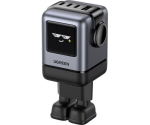 Ugreen 45515B cargador de dispositivo móvil Ordenador portátil, Teléfono móvil, Portátil, Batería portátil, Teléfono Gris Corriente alterna Carga rápida Interior