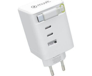 Cargador de Pared Muvit For Change MCACC0050/ 1xUSB/ 2xUSB Tipo-C/ 100W