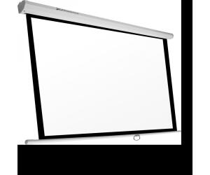 Pantalla manual videoproyector pared y techo phoenix 100´´ ratio 4:3 - 16:9 2m x 1.5m posicion ajustable - carcasa blanca - tela super resistente