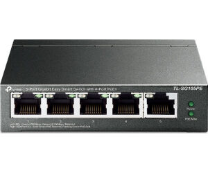 Switch Tp-link 5 Port Gigabit Easy Smart 4 Port Poe+