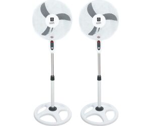 Ventilador de pie thulos et - f16sfv2 -  pack 2 40cm - regulable hasta 1.3m - 45w