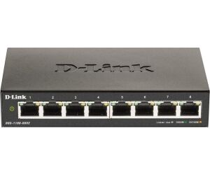 Switch Gestionable D-Link DGS-1100-08V2 8 Puertos/ RJ-45 10/100/1000