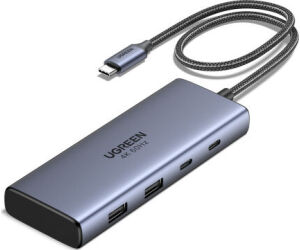 Ugreen 7-in-1 USB-C Hub CM498 Acoplamiento Base Gris