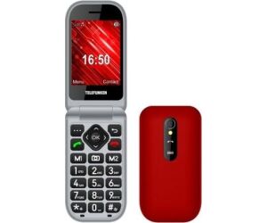 Telefono movil telefunken s450 senior phone - 2.8 pulgadas - rojo