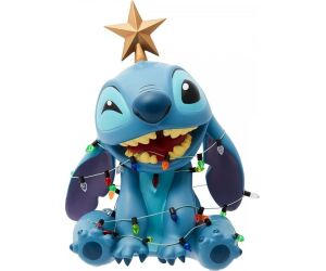 Figura enesco disney stitch luces navideñas