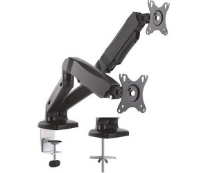 Soporte de Mesa con Contrapeso para 2 Monitores Aisens DT27TSR-045/ Giratorio/ Inclinable/ hasta 9kg