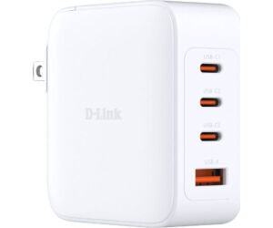 Cargador de pared d - link dcp - 101 100w 3x usb tipo c 1x usb tipo a blanco