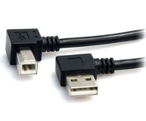 Cable impresora USB 2.0 A-B M Acodado 0.9m.