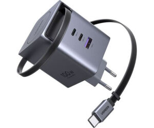 Ugreen 100w Gan Fast Charger With Retractable Cable