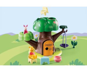 Playmobil 1.2.3 & disney winnie the pooh & piglet casa del árbol