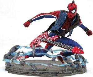 Figura diamond select toys marvel gallery spider - punk diorama
