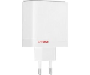 Cargador one plus supervoc 100w 1xusb tipo c 1x usb tipo a blanco