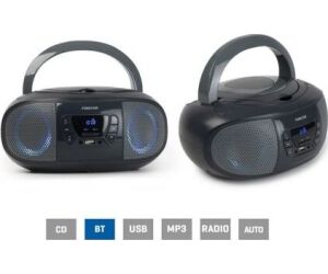 Radio CD Fonestar BOOM-GO-G/ 13W/ Gris