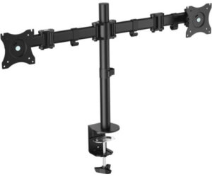 Soporte doble pantalla equip 13 pulgadas -  27 pulgadas inclinable giratorio 360º max 8 kg vesa max 100x100
