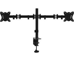 Soporte pantalla equip para mesa dos brazos 2 pantallas  13 pulgadas - 27 pulgadas  de brazo   inclinable  y giratorio 360º max. vesa 100x100 hata 8kg