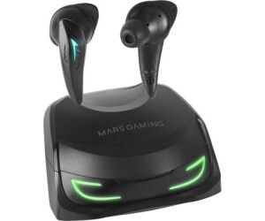 Auriculares Bluetooth Mars Gaming MHI-Ultra con estuche de carga/ Autonomía 7-8h/ Negros