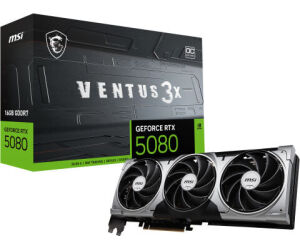 MSI VENTUS GeForce RTX5080 16G 3X OC NVIDIA GeForce RTX 5080 16 GB GDDR7