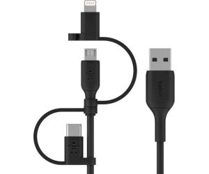 Belkin BOOST CHARGE cable USB 1 m USB A USB C/Micro-USB B/Lightning Negro