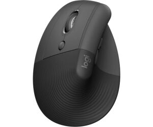 Ratón inalámbrico vertical logitech lift para zurdos 4000 dpi negro - gris