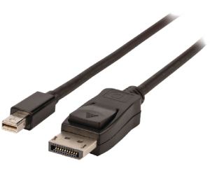 Cable de vídeo Mini DisplayPort-DisplayPort M/M 2m. Negro