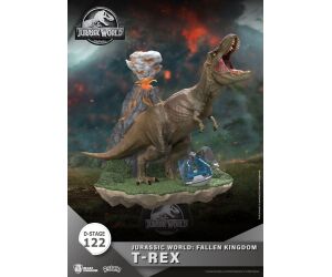 Figura beast kingdom dstage jurassic world el reino caido t - rex