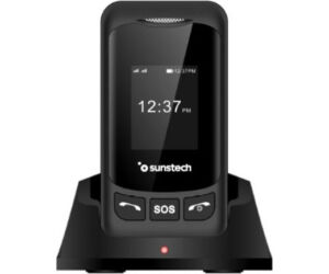 Teléfono Móvil Sunstech CELT26 para Personas Mayores/ Negro