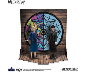 Pack 2 figuras mezco toyz wednesday 5 points wednesday & enid