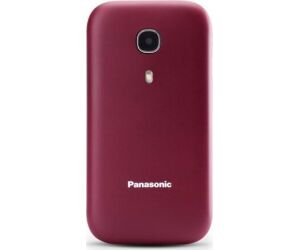 Teléfono Móvil Panasonic KX-TU400EXR para Personas Mayores/ Rojo Granate
