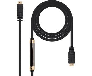 Cable HDMI 1.4 Nanocable 10.15.1825/ HDMI Macho - HDMI Macho/ 25m/ Negro