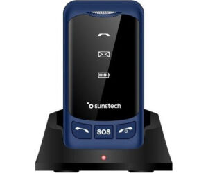 Teléfono Móvil Sunstech CELT25BL para Personas Mayores/ Azul