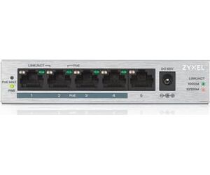 Zyxel GS1005HP No administrado Gigabit Ethernet (10/100/1000) EnergÃ­a sobre Ethernet (PoE) Plata
