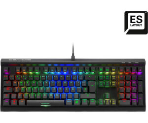 Teclado Gaming Sharkoon Sgk60 Brown Switch Usb Retroiluminado Mecanico Negro