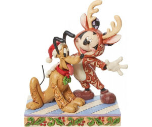 Figura enesco disney mickey & pluto