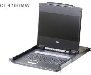 ATEN Consola LCD single rail (HDMI / DVI / VGA, USB)