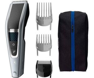 Cortapelos philips hairclipper 5000 hc5630 - 15  28 ajustes -  3 peines -  90m autonomia -  lavable -  funda tela