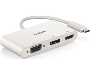 D-link Docking Station Usb-c A Vga/hdmi/displayport/suministro Electrico
