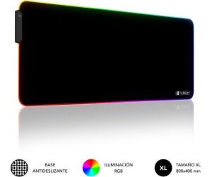 SUBBLIM Alfombrilla/Tapete RatÃ³n Luz LED RGB 9 colores Extra Grande
