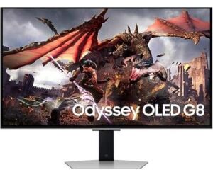 Smart Monitor Gaming Samsung Odyssey OLED G8 S32DG800SU 32"/ 4K/ 0.03ms/ 240Hz/ Multimedia/ Regulable en Altura/ Plata