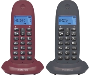 MOTOROLA C1002 LB+ Telefono DECT DUO Gris-Granate