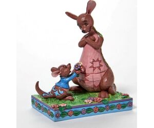 Figura enesco disney winnie the pooh flores cangu y roo