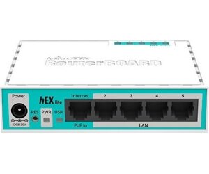 MikroTik RB750r2 hEX lite Router 5x10/100 L4
