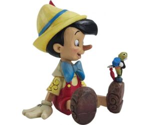 Figura enesco disney pinocchio sentado & pepito grillo